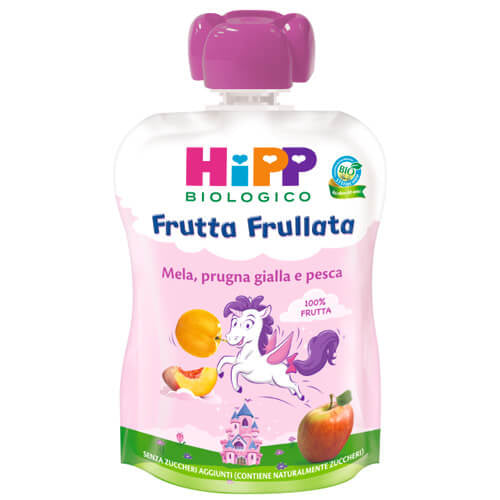 Hipp Bio Frutta Frullata Mela Prugna Gialla e Pesca 90g