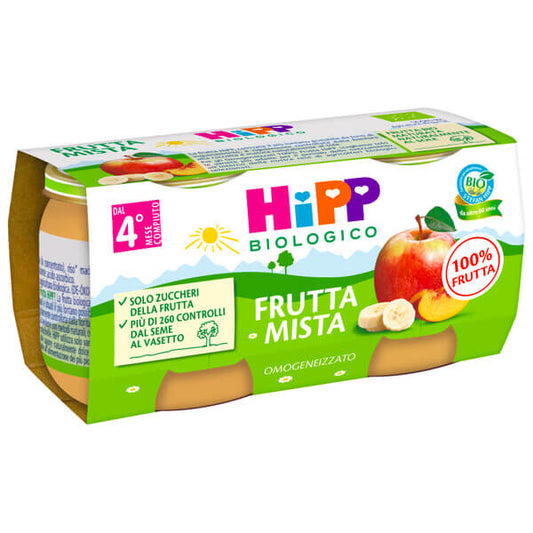 Hipp Bio Omogeneizzato di Frutta Mista 2x80gr.