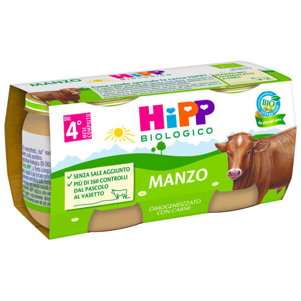 Hipp Biologico Manzo 2x80gr.