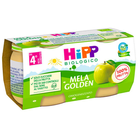 Hipp Biologico Omogeneizzato Mela Golden 2x80gr.