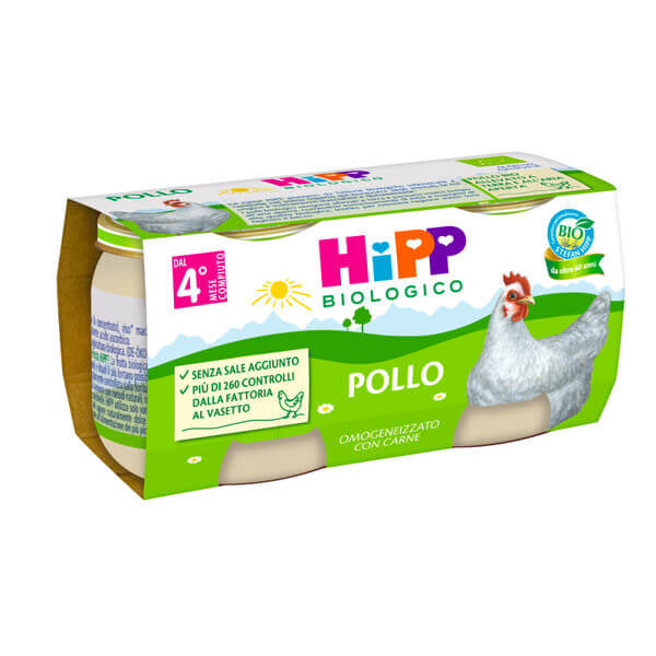 Hipp Biologico Omogeneizzato Pollo 2x80gr.