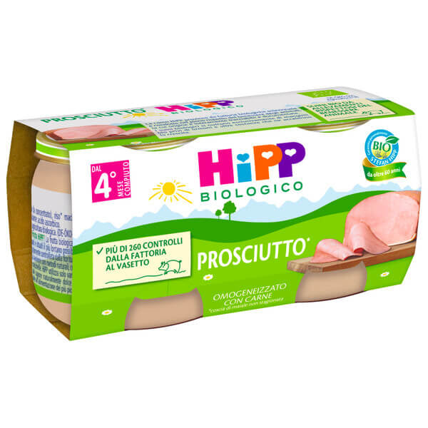 Hipp Biologico Omogeneizzato Prosciutto 2x80gr.