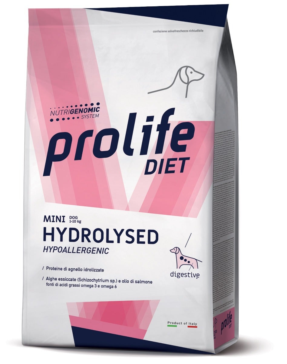 Prolife Dog Hydrolysed Hypoallergenic Cibo Secco Agnello Per Cani Taglia Mini Sacco 1,5kg