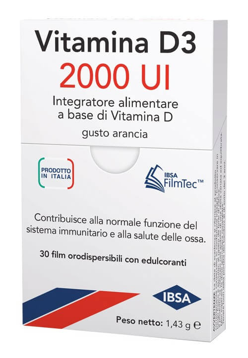 Ibsa Vitamina D3 2000 UI 30 film orodispersibili