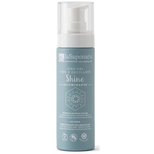 La Saponaria Idro-Gel Viso-Decolletè Shine Illuminante/Idratante/Anti-Age 50ml