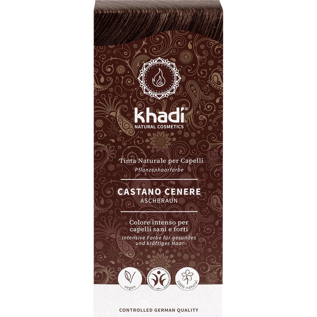 Khadi Tinta Naturale Capelli Castano Cenere 100g