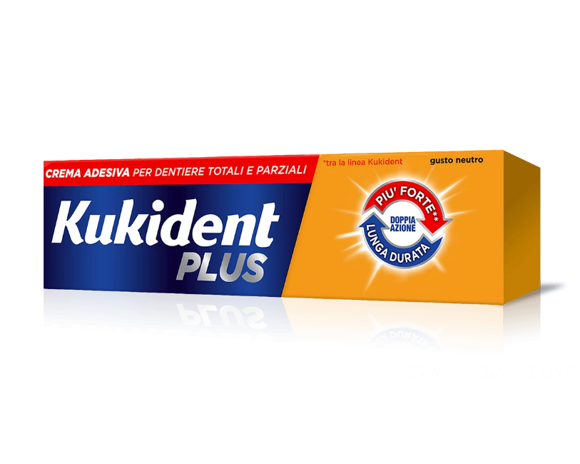 Kukident Plus Doppia Azione Crema Adesiva 65gr