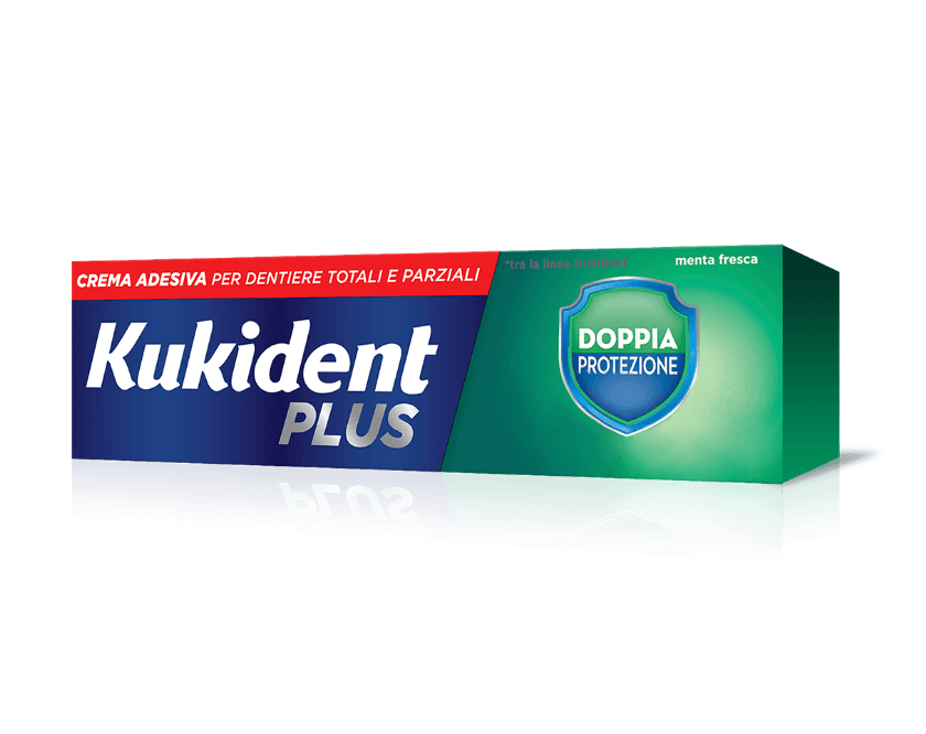 Kukident Plus Doppia Protezione Gusto Menta Fresca 40g