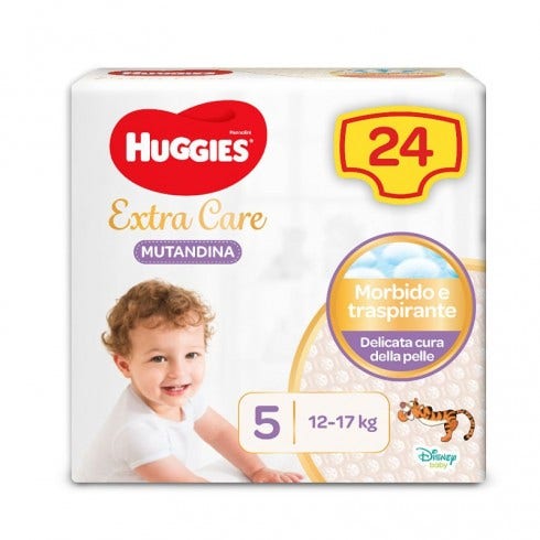 Huggies Extra Care Pannolone Mutandina Base Taglia 5 24 Pezzi