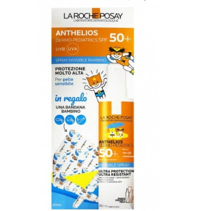 La Roche Posay Anthelios Dermo-Pediatrics Spray Invisibile SPF50+ 200ml + Omaggio Bandana