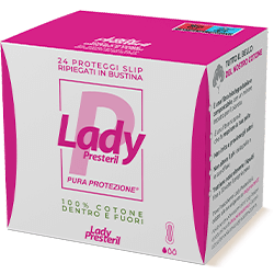 Lady Presteril Proteggislip Ripiegati 100% Cotone 24 pezzi