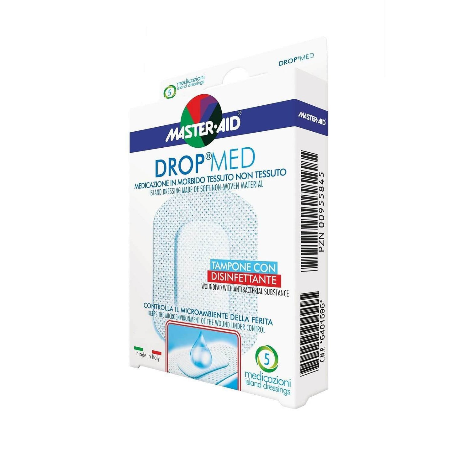 Master-Aid Drop Med 10x10 5 pezzi