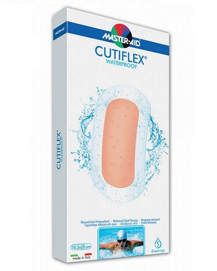 Master-Aid Cutiflex Waterproof Cerotto Impermeabile Trasparente 10,5x15 5 pezzi