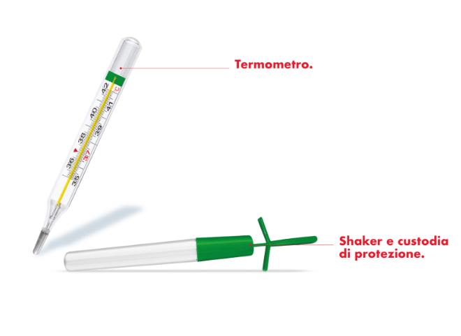 Medel Termometro Clinico EcoTemp con Azzeramento Facilitato