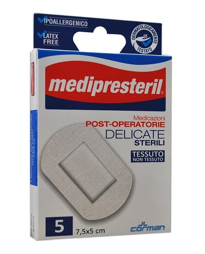 Medipresteril Medicazioni Post-Operatorie 7,5x5cm 5 pezzi