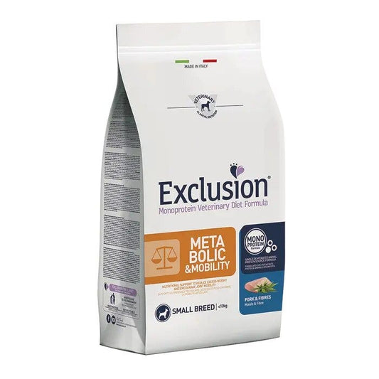 Exclusion Monoprotein Veterinary Diet Formula Metabolic/Mobility Crocchette Maiale E Fibre Taglia Small Sacco 7kg