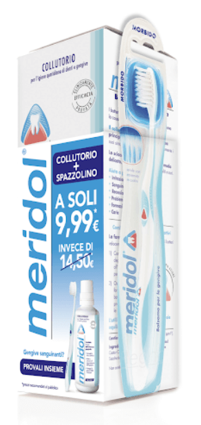 Meridol Collutorio Senza Alcol 400ml + Spazzolino