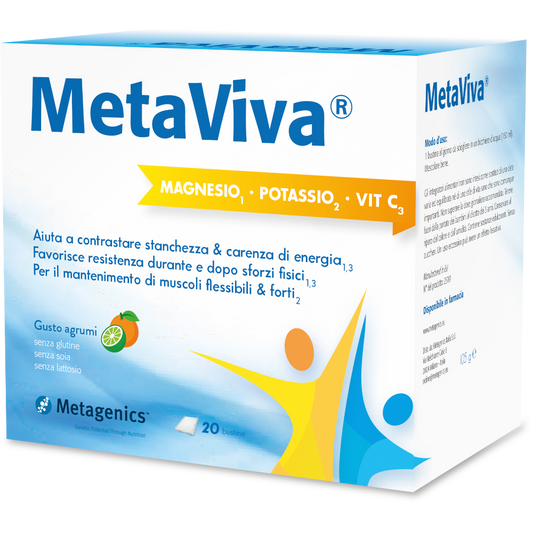 Metaviva Magnesio Potassio Vitamina C 20 Bustine