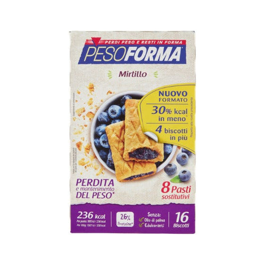 Biscotti Pesoforma Mirtilli 8 Pasti Sostitutivi 16 Biscotti