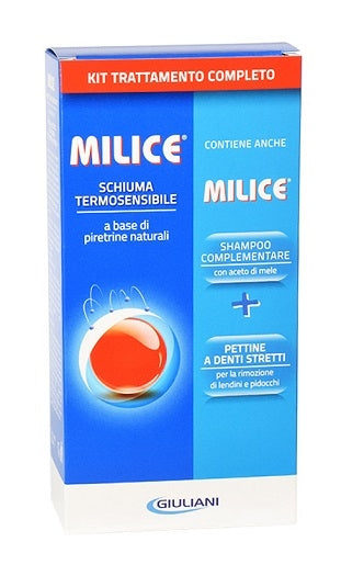 Milice Schiuma + Shampoo + Pettine