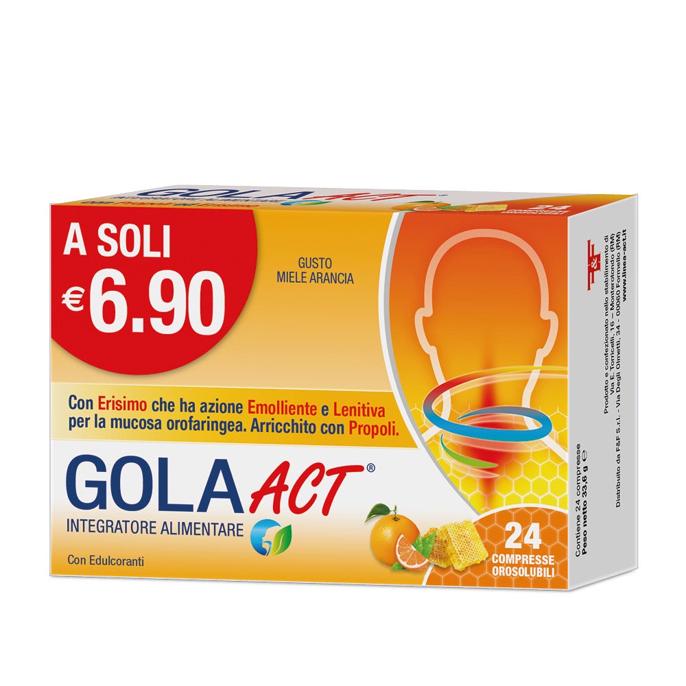 Gola Act Miele Arancia 24 Compresse