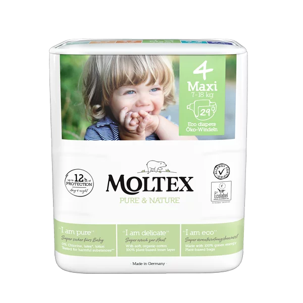 Pannolini Moltex Pure&Nature Taglia 4 Maxi 29 Pezzi 7/18kg