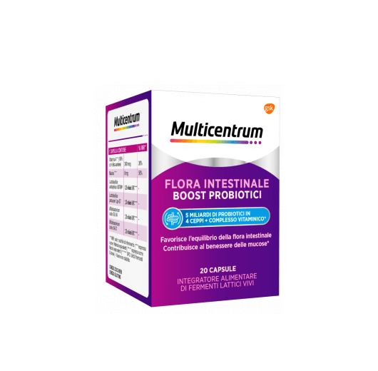 Multicentrum Flora Intestinale Boost Probiotici 20 capsule