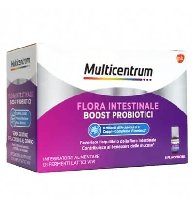 Multicentrum Flora Intestinale Boost Probiotici 16 flaconcini