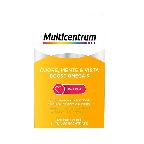 Multicentrum Cuore, Mente e Vista Boost Omega 3 120 mini perle