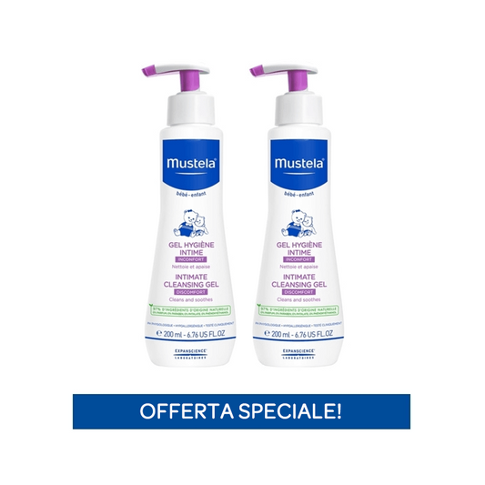 Mustela Bipack Gel Detergente Intimo 2 flaconi con dispenser 200ml