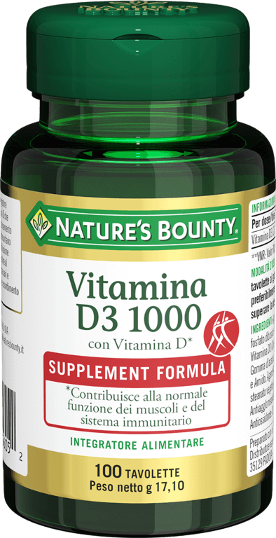 Nature's Bounty Vitamina D3 1000 100 tavolette