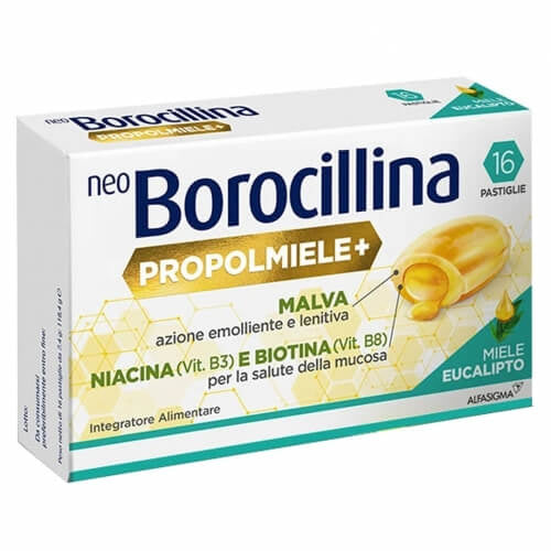 NeoBorocillina Propolmiele+ Eucalipto e Miele 16 pastiglie