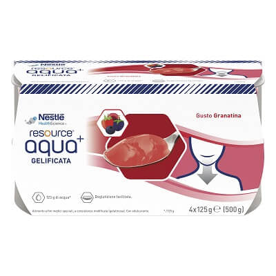 Nestlé Resource Aqua+ Gelificata gusto Granatina 4x125g