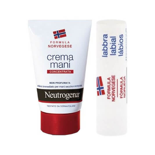 Neutrogena Crema Mani Concentrata Senza Profumo + Stick Labbra