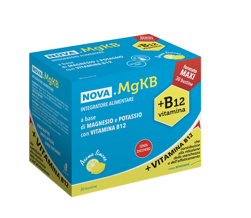 Nova MgKB Magnesio Potassio e Vitamina B12 30 bustine