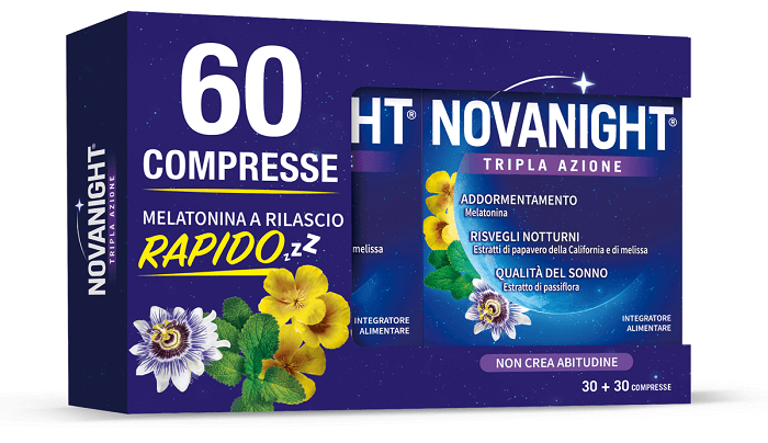 Novanight Tripla Azione Sul Sonno Pacco Doppio 30+30 compresse