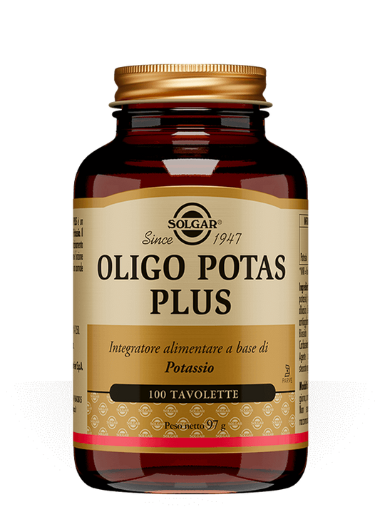 Solgar Oligo Potas Plus 100 tavolette