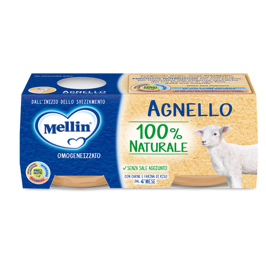 Mellin Omogeneizzato Agnello 2X120g