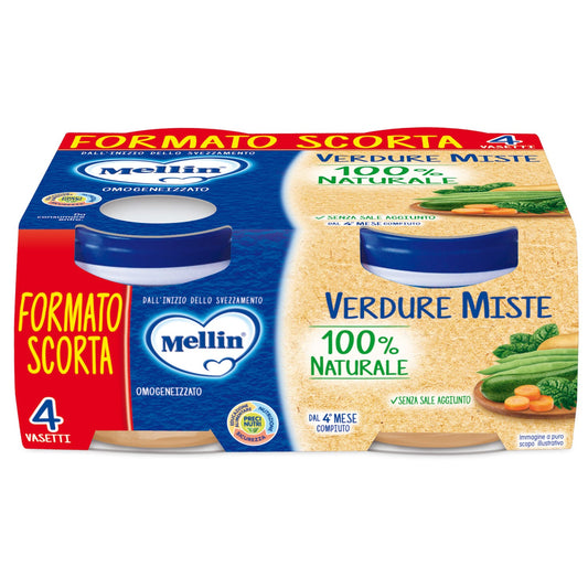 Mellin Omogeneizzato Verdure Miste 4x80g