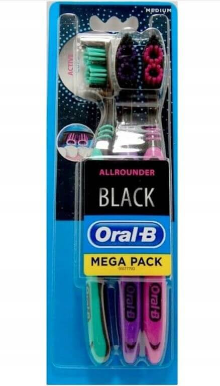 Oral-B Allrounder Black 3 spazzolini