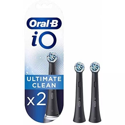 Oral-B iO Testine di Ricambio Ultimate Clean Nero 2 pezzi