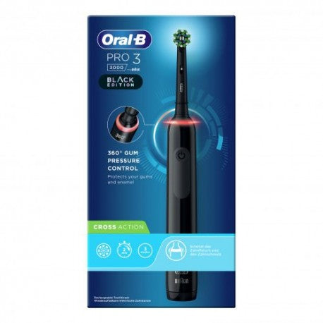 Oral-B Pro 3 Black Spazzolino elettrico + 2 Refill