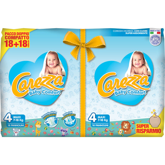 Pannolini Carezza Baby Comfort Maxi 7-18Kg 36 Pezzi