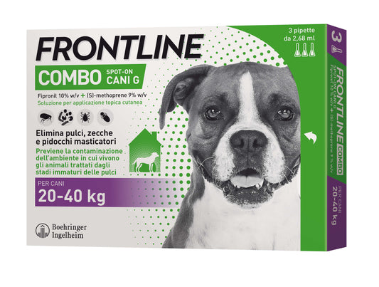 Frontline Combo Cani 20-40 kg 3 pipette