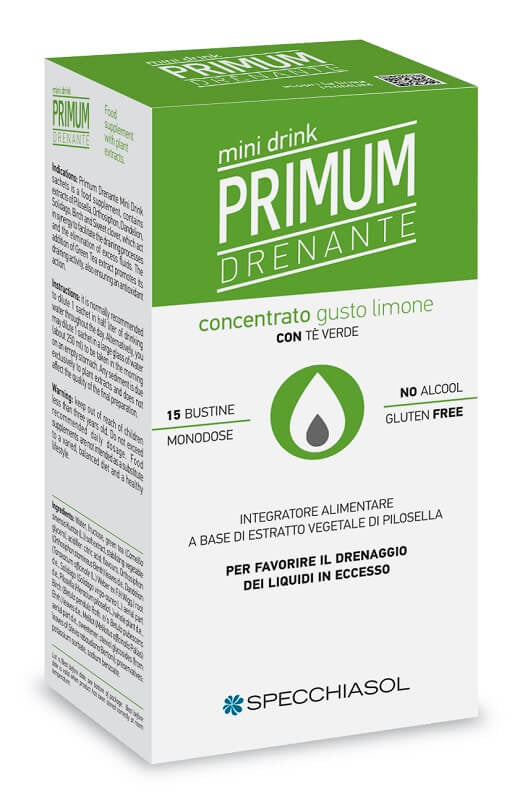 Primum Drenante Minidrink Gusto Limone 15 bustine