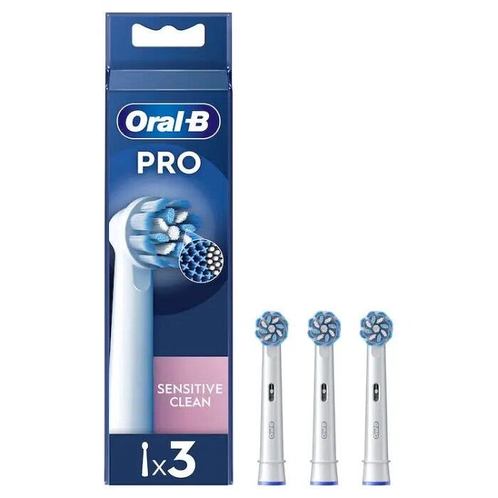 Oral-B Power Refill EB60-3 Sensitive Clean 3 Testine Di Ricambio