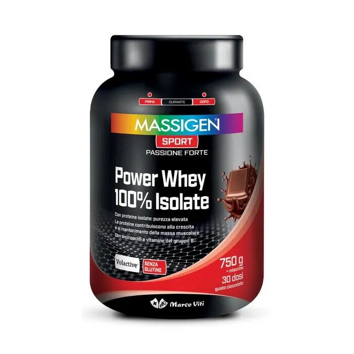 Massigen Sport Power Whey Isolate Cioccolato 750g