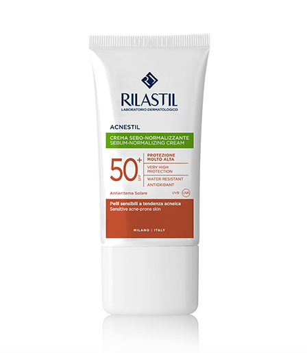 Rilastil Acnestil Crema Solare SPF 50+ Pelle Acneica 40ml