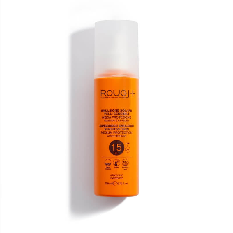 Rougj+ Crema Solare SPF15 Pelli Sensibili 200ml