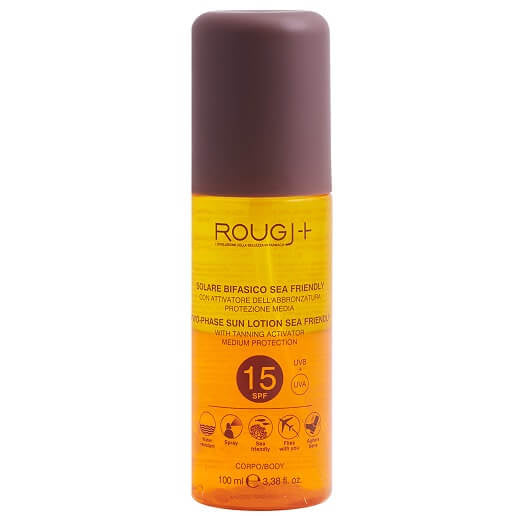 Rougj+ Solare Bifasico Media Protezione con Attivatore SPF15 100ml